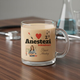  - Anestezi Uzmanlarına Özel Cam Kupa Bardak