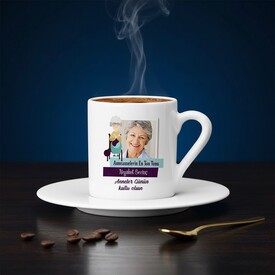  - Anneannelere Özel Fotoğraflı Kahve Fincanı