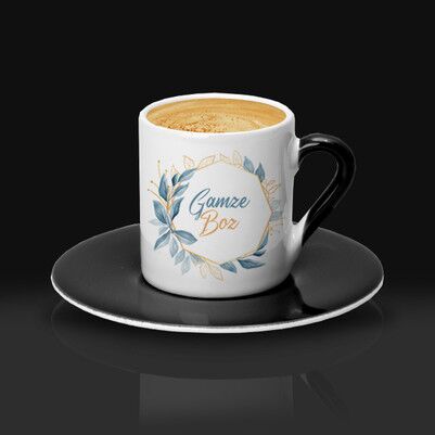 Annelere Hediye İsme Özel Kahve Fincanı - Thumbnail