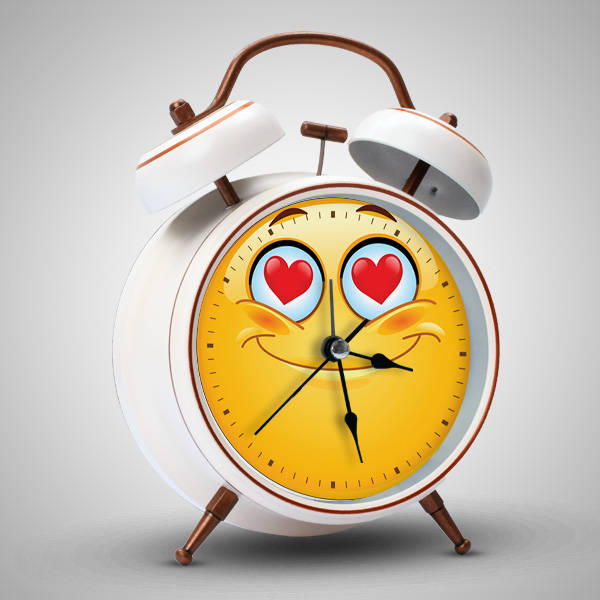 Aşık Emoji Alarm Saat