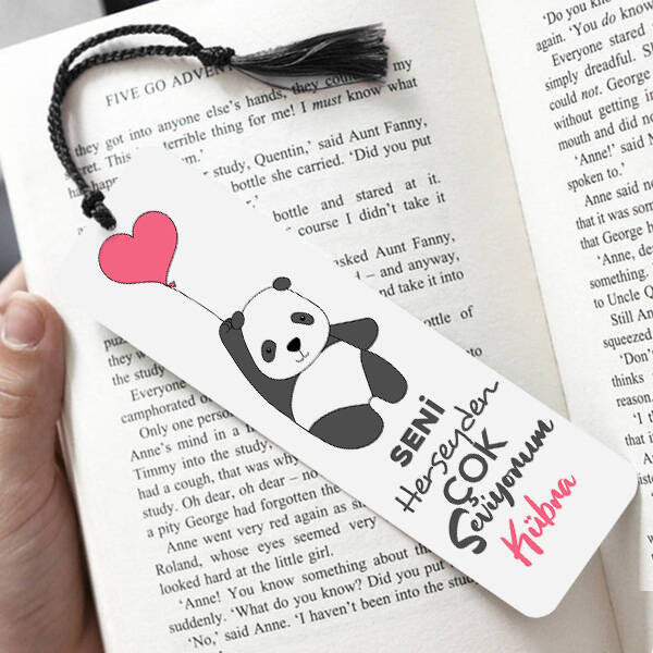 Aşık Panda Romantik Kitap Ayracı