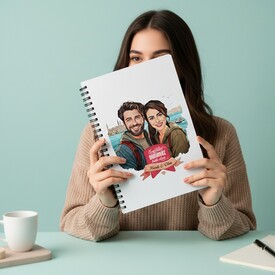  - Aşıklar Şehri İstanbul ve Biz Karikatürlü Defter