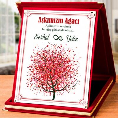  - Aşk Ağacımız Romantik Plaket