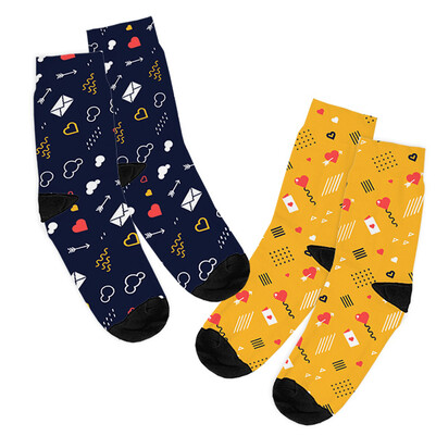Aşk Sinyalleri 2'li Çorap Seti - Thumbnail
