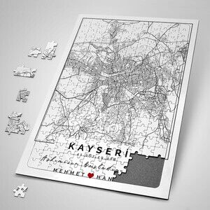  - Aşkımızın Şehri Krokili ve Haritalı Puzzle