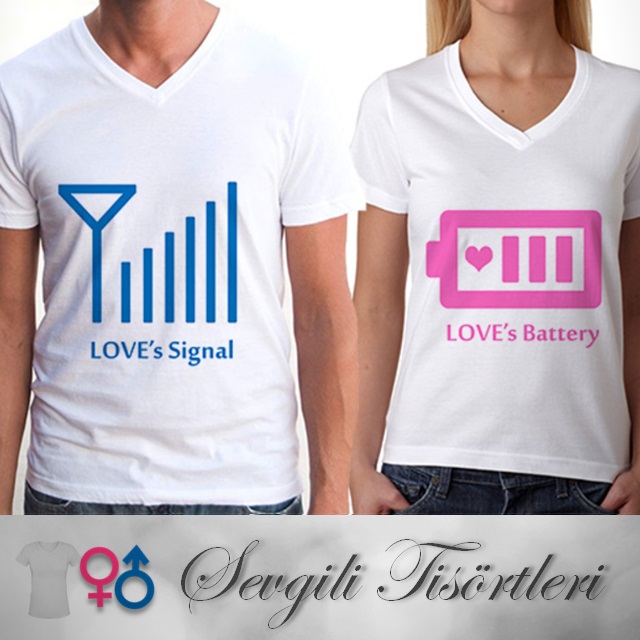 Aşkın Sinyali Sevgili Tişörtleri