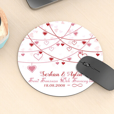  - Aşkla Geçen Günlerimiz Yuvarlak Mousepad