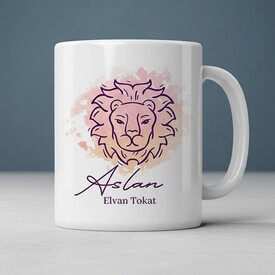  - Aslan Burcuna Hediye Kupa Bardak