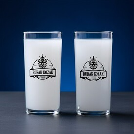  - Aslan Figürlü Hediyelik Tasarım İkili Rakı Bardağı