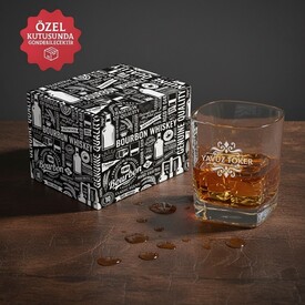  - Aslan İşlemeli İsme Özel Viski Kadehi