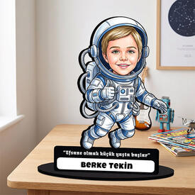  - Astronot Erkek Çocuk Karikatürlü Biblo