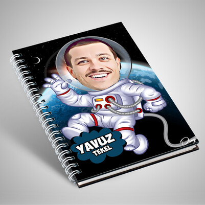  - Astronot Karikatürlü Defter