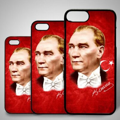 Atatürk Portresi iPhone Telefon kapağı - Thumbnail