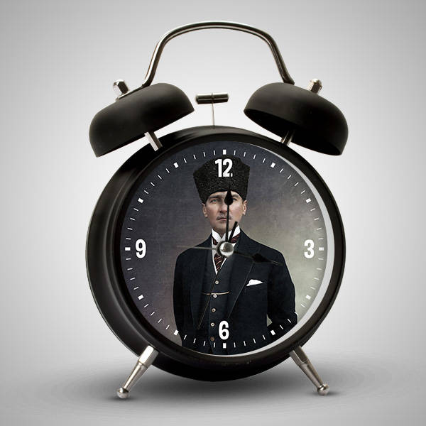 Atatürk Resimli Çalar Saat