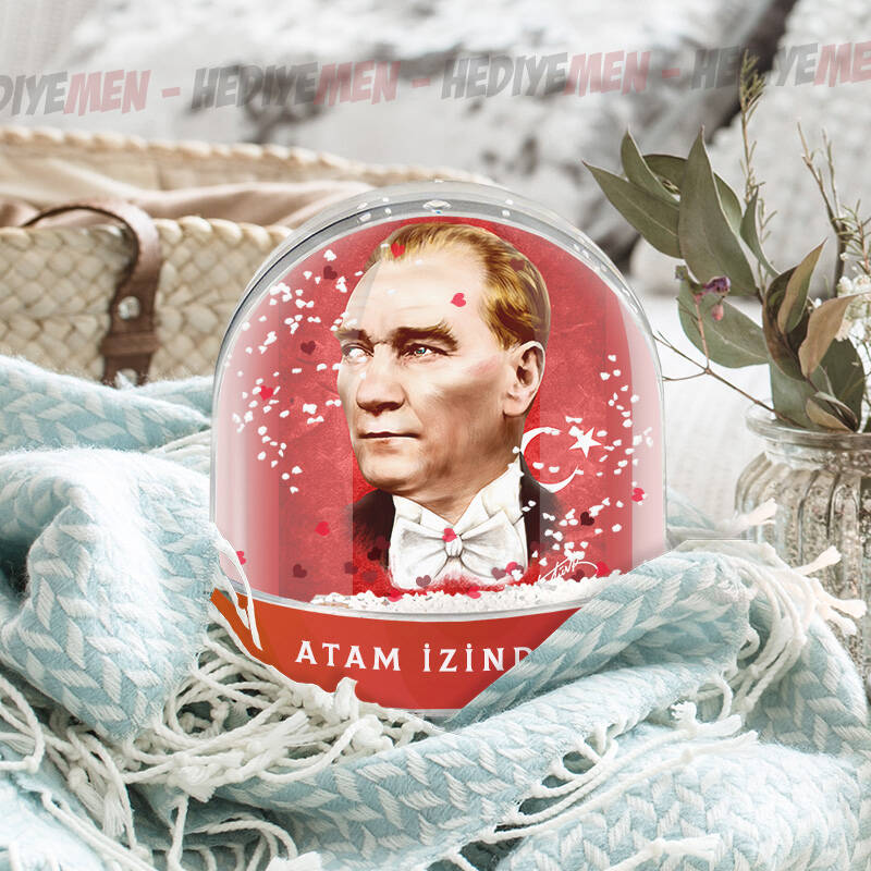Atatürk Resimli Kar Küresi