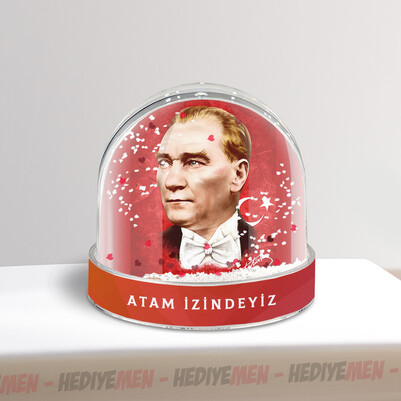 Atatürk Resimli Kar Küresi - Thumbnail