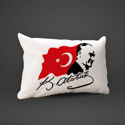 Atatürk Temalı Araç Koltuk Yastığı - Thumbnail