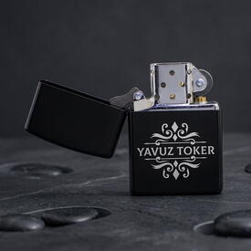  - Authentic İsimli Metal Siyah Çakmak