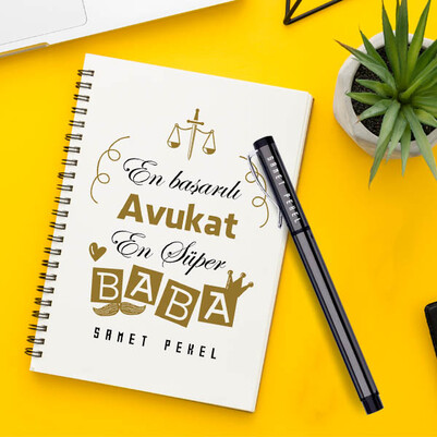 Avukat Babalara Özel Defter ve Kalem - Thumbnail