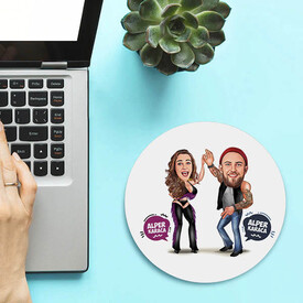  - Aykırı Çiftler Karikatürlü Mousepad