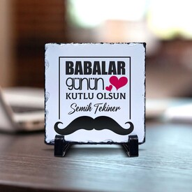 Babalar Günün Kutlu Olsun Dekoratif Taş - Thumbnail