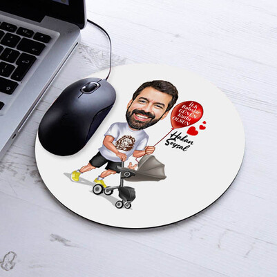 Babama İlk Komik Hediyem Mousepad - Thumbnail