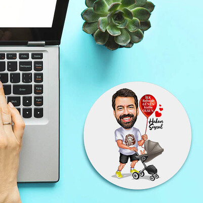 Babama İlk Komik Hediyem Mousepad - Thumbnail