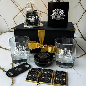 Babaya Hediye Golden Elite Elegan Viski Seti - Thumbnail