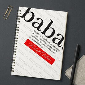  - Babaya Hediye Kişiye Özel Defter ve Kalem