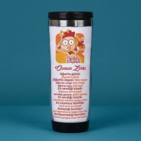  - Balık Burcuna Özel Esprili Termos