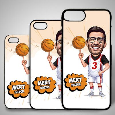  - Basketbol Oyuncusu Karikatürlü Iphone Kapak