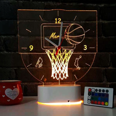  - Basketbol Temalı 3d Led Lamba