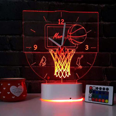 Basketbol Temalı 3d Led Lamba - Thumbnail