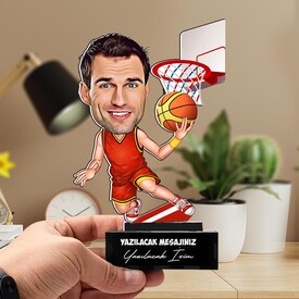 Basketbolcu Karikatürlü Biblo - Thumbnail