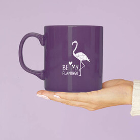 Be My Flamingo Kupa Bardak Mor - Thumbnail