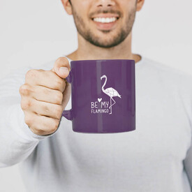 Be My Flamingo Kupa Bardak Mor - Thumbnail