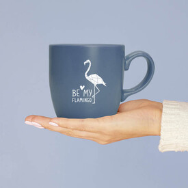 Be My Flamingo Mavi Kupa Bardak - Thumbnail