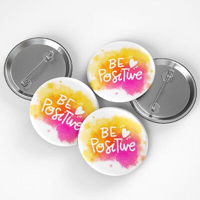 Be Positive Buton Rozet - Thumbnail