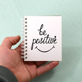 Be Positive Sevimli Tasarım Not Defteri - Thumbnail