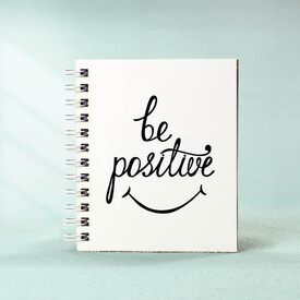 Be Positive Sevimli Tasarım Not Defteri - Thumbnail