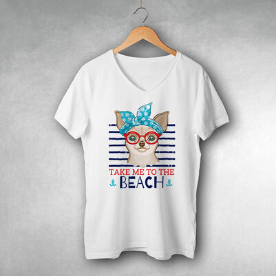  - Beach Dog Tasarım Tişört