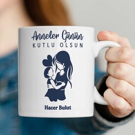 Bebek ve Anne Temalı Anneler Günü Bardağı - Thumbnail