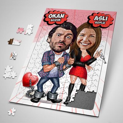  - Ben Sana Mahkum Karikatürlü Puzzle