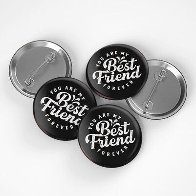 Best Friend Buton Rozet - Thumbnail