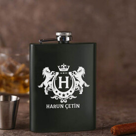  - Beylere Hediye Kanyak Matarası 8 Oz Yeşil
