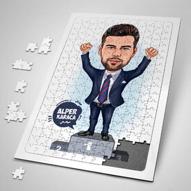  - Bir Numara Erkek Karikatürlü Puzzle