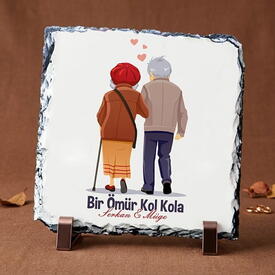  - Bir Ömür Kol Kola Taş Baskı