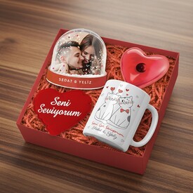  - Birbirini Seven Aşıklar Konsept Hediye Kutusu