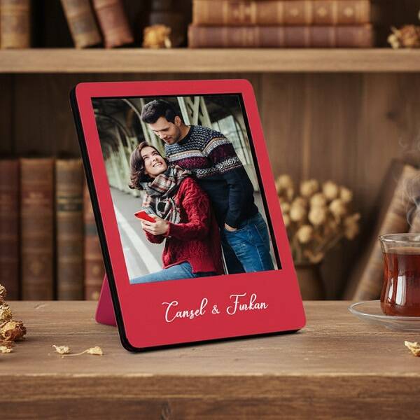 Biricik Aşkım Ahşap Polaroid Çerçeve