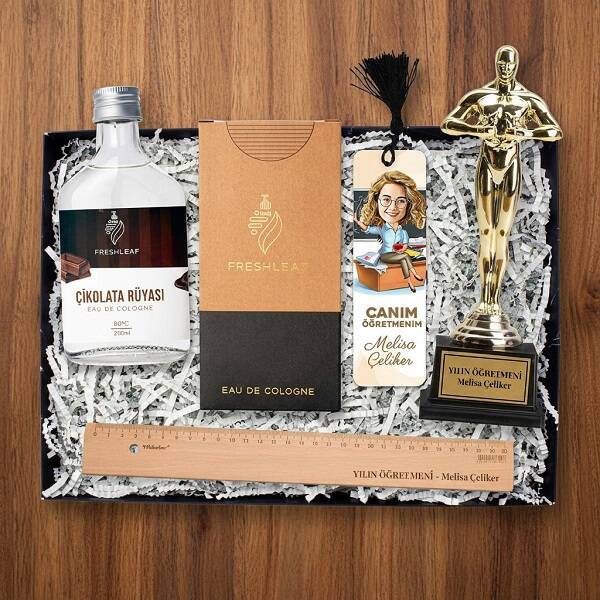 Bitanecik Öğretmenim Karikatürlü Konsept Hediye Kutusu